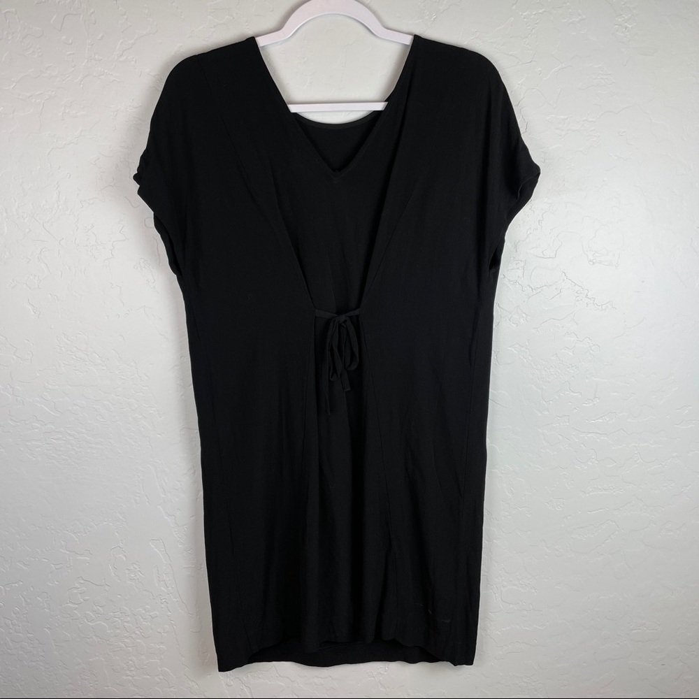Madewell Downtown Tie Back Mini Dress Black Sz XS - Picture 5 of 7